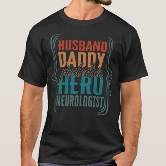 Husband Daddy Protector Hero Neurologist Shirt, Father's Day Gift Shirt - Picture 1 of 4